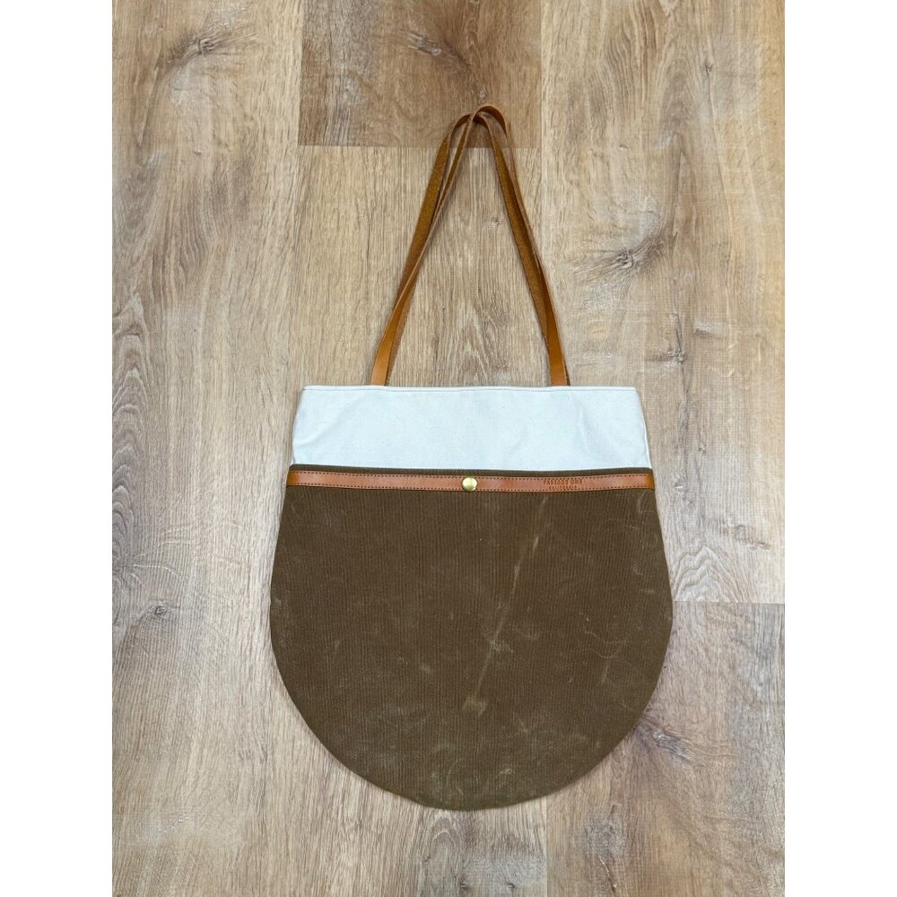 Passage One Waxed Canvas Market Tote Bag 12" x 12"